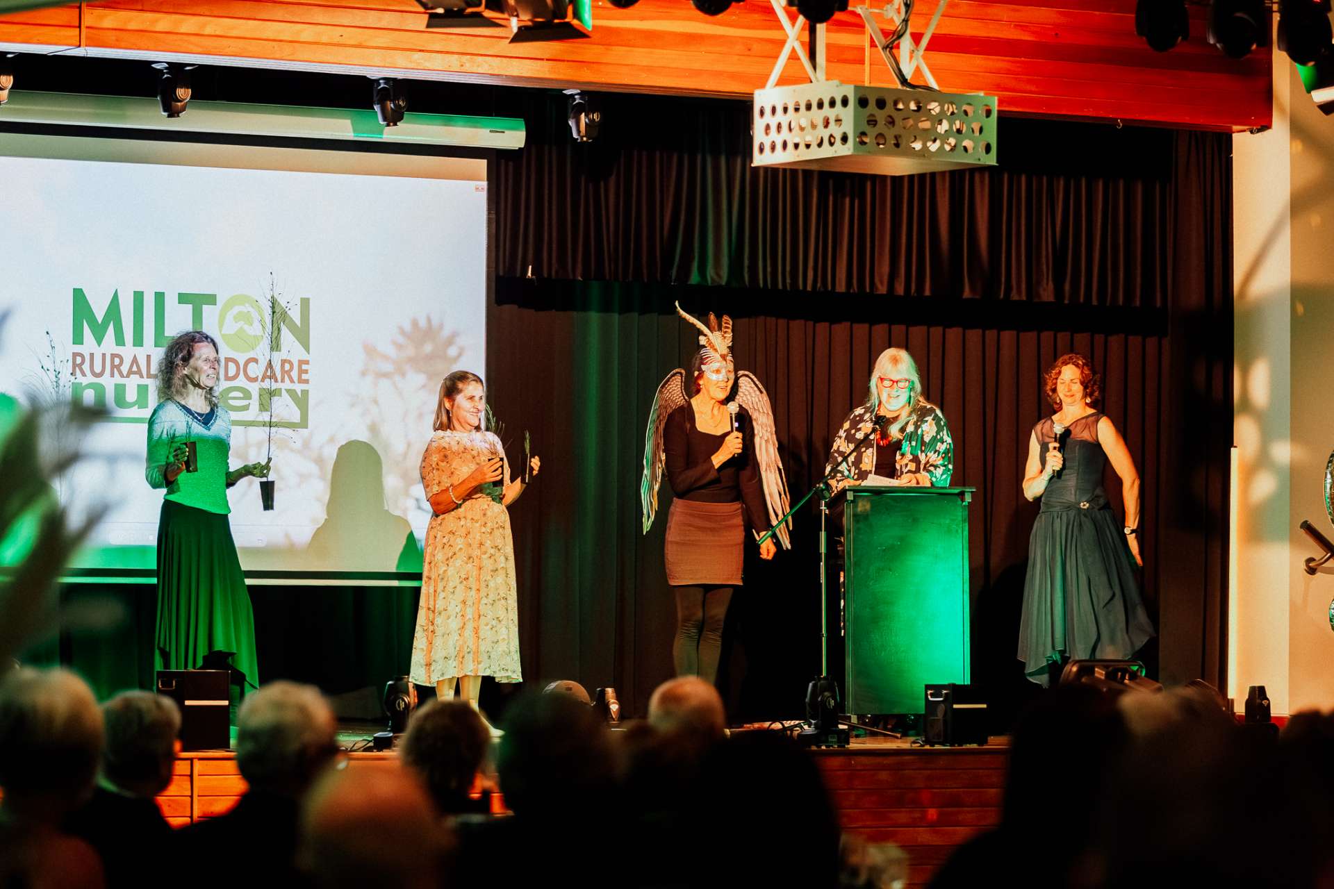 South Coast Community Bank Emerald Ball where Milton Landcare had to pitch to attendees